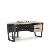 Стол офисный OTR-120/60 black/natural
