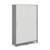 Гардероб-купе HG-120/40/M aluminum/premium