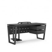 Стол офисный OTR-160/80 black/wood