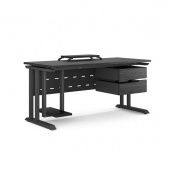 Стол компьютерный KL1-80/60 black/wood