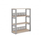 Стеллаж открытый ST3-80/36 aluminum/natural