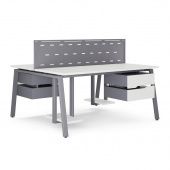 Стол офисный A/2-140/140 graphite/premium