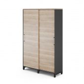 Гардероб-купе HG-120/40/M black/natural