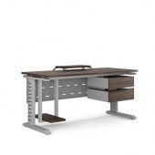 Стол компьютерный KL2-80/60 aluminum/charlston