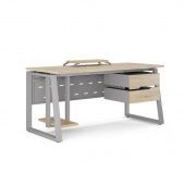 Стол офисный TS1-80/60 aluminum/natural