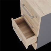 Тумба приставная TS4-40/70 graphite/natural
