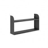 Полка S1-100/20 black/wood