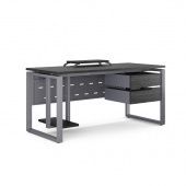 Стол офисный O1-180/80 graphite/wood