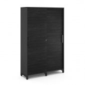 Гардероб-купе HG-120/40/M black/wood