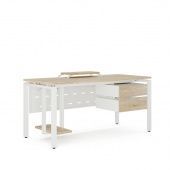 Стол компьютерный KP-180/80 white/natural