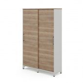 Гардероб-купе HG-120/40/M white/natural