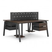 Стол офисный A/2-100/120 black/charlston