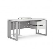 Стол офисный O2-160/70 aluminum/premium